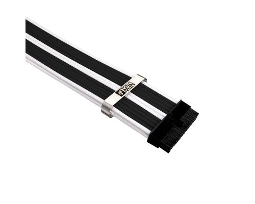 1stPlayer комплект удължителни кабели Custom Modding Cable Kit Black/White - ATX24P, EPS, PCI-e - BKW-001, image 