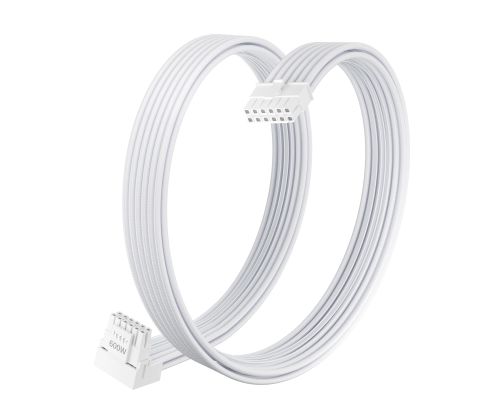 1stPlayer модулен кабел Custom Sleeved Modding Cable White - PCIe 5.0 12VHPWR M/M - FM2-B-WH, image _ab__is.image_number.default