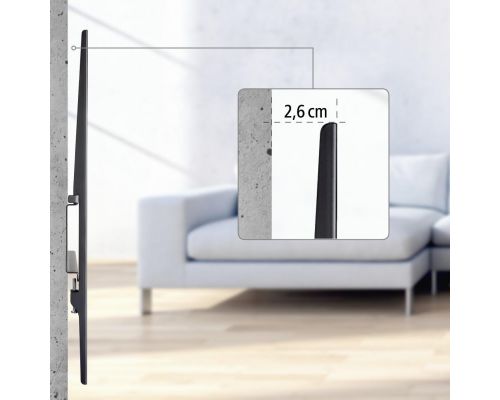 Стенна стойка за TV Hama Ultraslim FIX, 90", 220842, image _ab__is.image_number.default