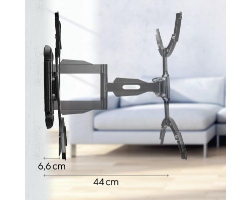 Стойка за TV Hama FULLMOTION, 229 см (90") до 50 кг, напълно мобилна, 220837, image _ab__is.image_number.default