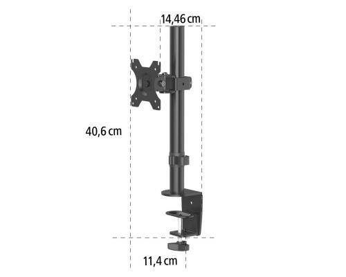 Стойка за монитор за бюро HAMA, Регулируема, 13" - 32", 10 кг, Черен, image _ab__is.image_number.default