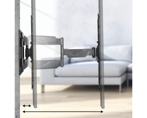 Hama TV Wall Bracket, Swivel, Tilt, 165 cm (65"), 220828, image , 4 image