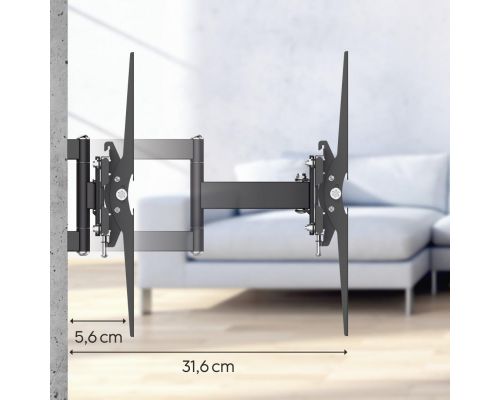 Hama TV Wall Bracket, Swivel, Tilt, Pull-out, 122 cm (48"), 220822, image , 18 image