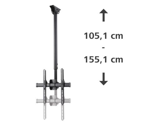 Hama TV Ceiling Mount, Swivel, Tilt, 165 cm (65") up to 50 kg, 220878, image , 7 image
