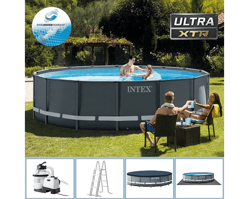 Intex Ultra Frame 26326NP, 488 x 122 cm, Above Ground Pool with Filter Pump, image , 2 image