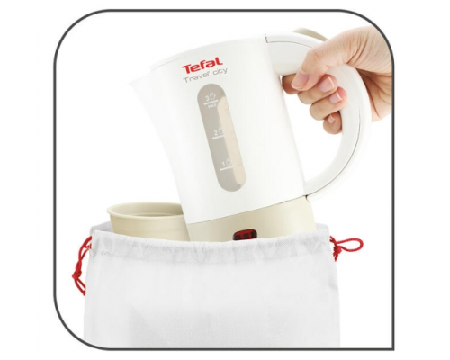 Tefal KO120130 TRAVEL CITY2 0.5L white & grey, 2 cups, travel bag, spoon, image _ab__is.image_number.default