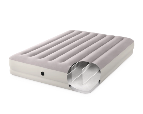Intex Dura-Beam Prestige Mid-Rise Air Mattress, 203 x 152 x 30 cm, with electric pump, 64179, image , 3 image