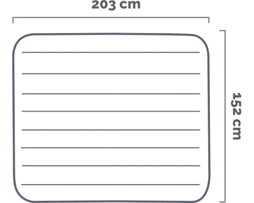 Intex Dura-Beam Prestige Mid-Rise Air Mattress, 203 x 152 x 30 cm, with electric pump, 64179, image , 5 image