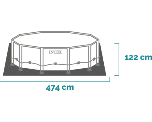 Сглобяем басейн INTEX Prism Frame Premium, 457 x 122 см, с филтърна помпа, 26726NP, image _ab__is.image_number.default
