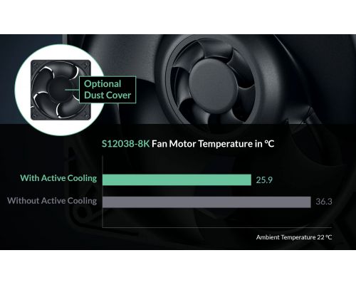 Arctic Server Fan 120x120x38 Dual Ball - S12038-8K - ACFAN00294A, image , 9 image