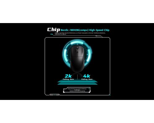 VXE професионална геймърска мишка Wireless Gaming Mouse Dragonfly R1 SE+ - Huano Blue Glow V2, White, image _ab__is.image_number.default