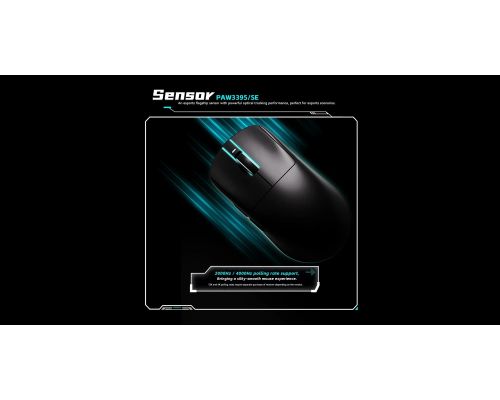 VXE професионална геймърска мишка Wireless Gaming Mouse Dragonfly R1 SE+ - Huano Blue Glow V2, White, image _ab__is.image_number.default