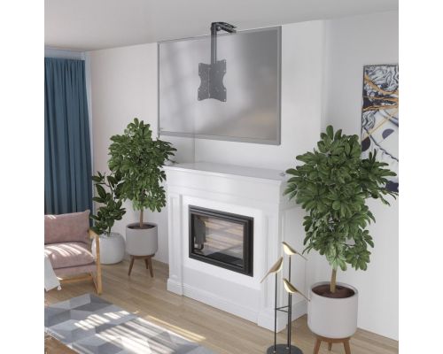 Hama TV Ceiling Mount, Swivel, Height-adjustable, 117 cm (46") up to 20 kg, 220876, image , 3 image