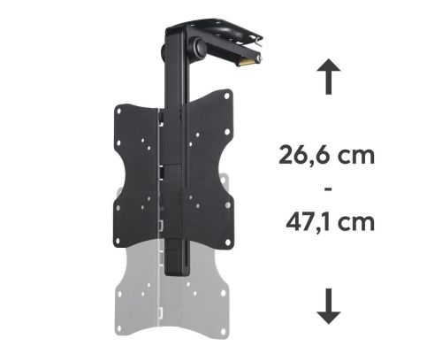 Hama TV Ceiling Mount, Swivel, Height-adjustable, 117 cm (46") up to 20 kg, 220876, image , 4 image