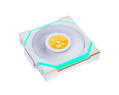 Вентилатор Lian Li UNI FAN SL Wireless LCD Reverse Blade ARGB PWM - 120 mm Бял, image _ab__is.image_number.default