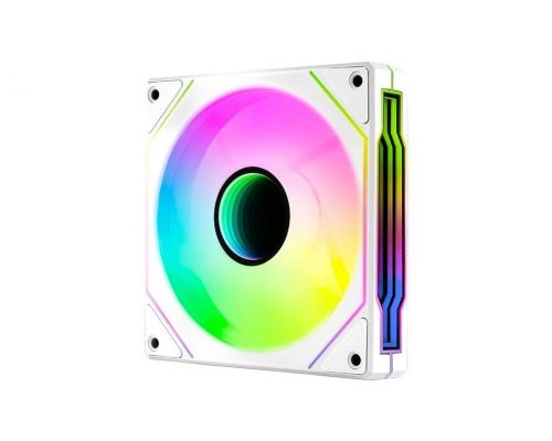 AeroCool вентилатор Fan 120mm Phantom M-3 - Infinity Mirror ARGB - White, image 