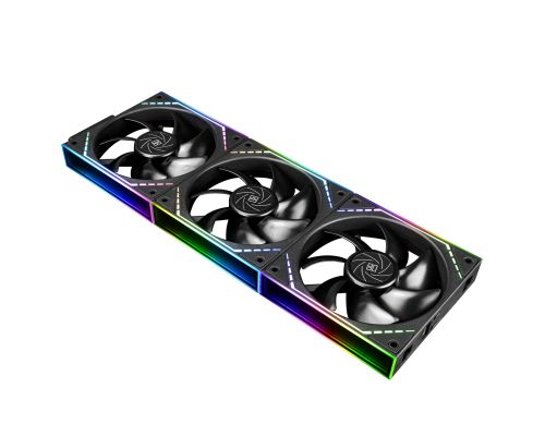 Thermalright Комплект вентилатори Fan Pack 3-in-1 3x120mm - TL-M12Q x 3 - Infinity Mirror, Daisy-Chain, A-RGB, image 