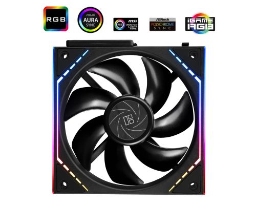 Thermalright Комплект вентилатори Fan Pack 3-in-1 3x120mm - TL-M12Q x 3 - Infinity Mirror, Daisy-Chain, A-RGB, image _ab__is.image_number.default