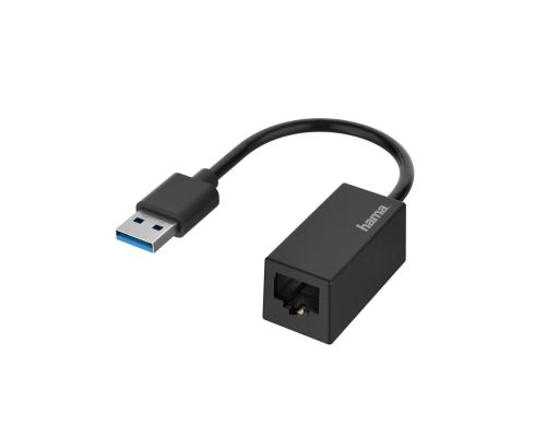 Hama Network Adapter, USB Plug - LAN/Ethernet Socket, Gigabit Ethernet, image 