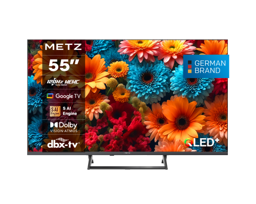 METZ TV 55" 55MQF7500Z UHD QLED SMART TV, 120Hz, 4K, Google TV, Frameless, 139.0cm, image 