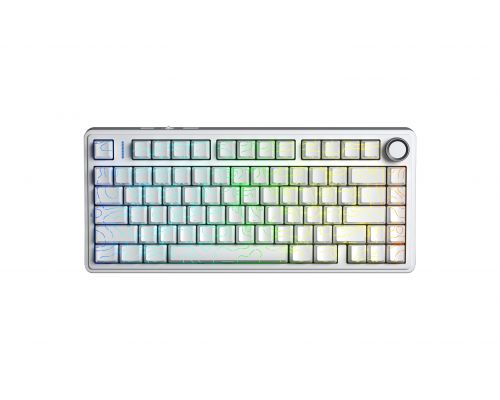 Aula Wireless Gaming Mechanical Keyboard F75HE - Black King Magnetic Switch [Linear] (English US), White, image 