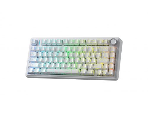Aula Wireless Gaming Mechanical Keyboard F75HE - Black King Magnetic Switch [Linear] (English US), White, image , 2 image