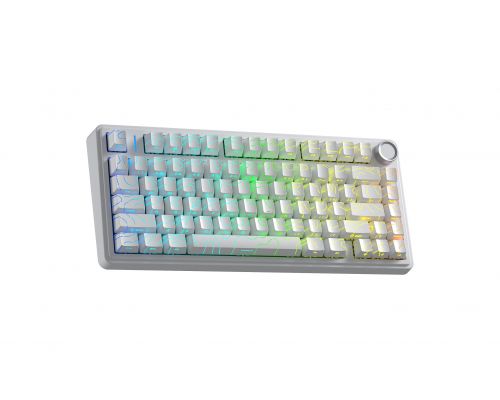 Aula Wireless Gaming Mechanical Keyboard F75HE - Black King Magnetic Switch [Linear] (English US), White, image , 3 image