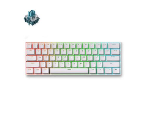 MCHOSE геймърска механична клавиатура Gaming Mechanical Keyboard Ace 60 Pro - 8K, TTC Uranus Magnetic Switch - Standard [Linear] (English US), White, image _ab__is.image_number.default
