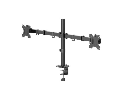 HAMA Стойка за 2 монитора за бюро, регулируема, 13" - 35", 12 кг, Черна, image 