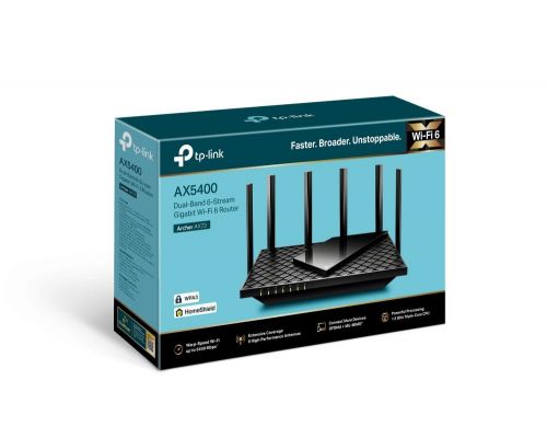 Безжичен рутер TP-Link Archer AX73, AX5400, 2.4/5 GHz, 574 - 4804 Mbps, Gigabit, image _ab__is.image_number.default