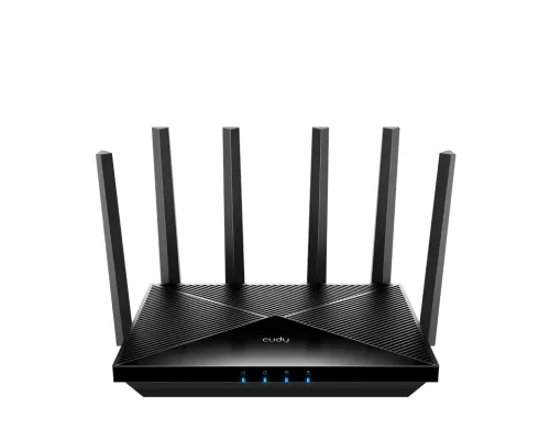 Wireless router Cudy WR11000, BE11000 Tri Band Wi-Fi 7, 4x2.5Gbps port, 6x5dBi antennas, image 