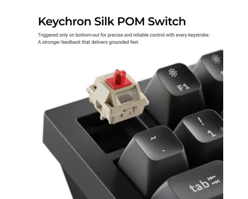 Безжична механичка клавиатура Keychron Q1 Ultra 8K Black - Silk POM Switch Brown, image _ab__is.image_number.default