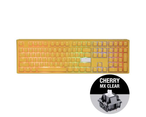 Геймърскa механична клавиатура Ducky One 3 Yellow Full-Size, Cherry MX Clear, image _ab__is.image_number.default