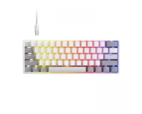 Геймърскa механична клавиатура Corsair Clipper Mini 60 Hall Effect - Hyperdrive Magnetic Switch - White, image 