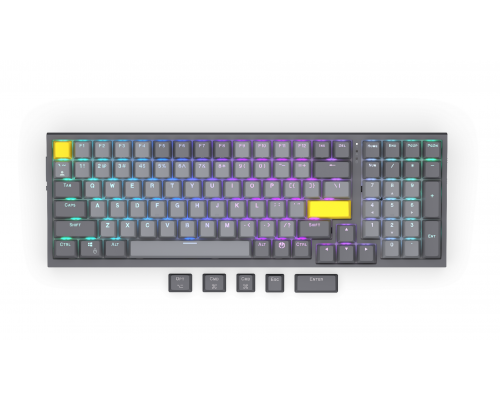 Геймърскa безжична механична клавиатура ENDORFY Celeris 1800 - Endorfy Yellow Switch - Full Size, image 