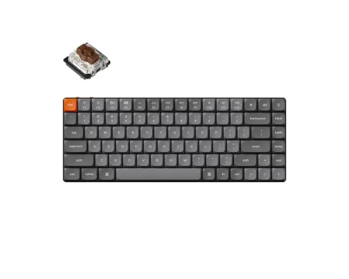 Безжична механична клавиатура Keychron K3 MAX Black QMK/VIA - Brown Switch, image 
