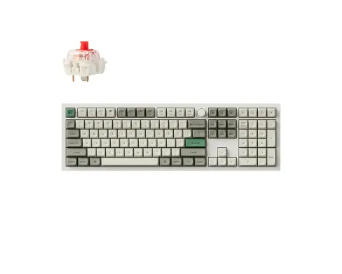 Mechanical keyboard Keychron Q6 Max QMK Shell White - Gateron Jupiter Red, image 