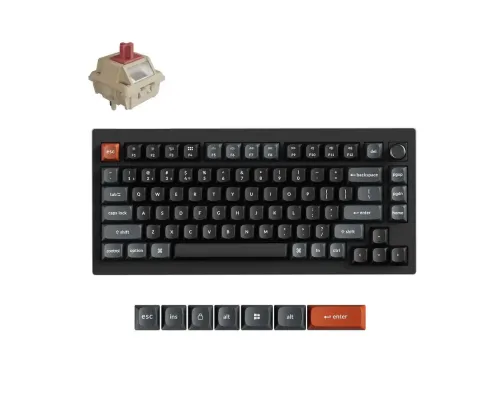 Безжична механичка клавиатура Keychron V1 Ultra 8K - Silk POM Switch Red, image 