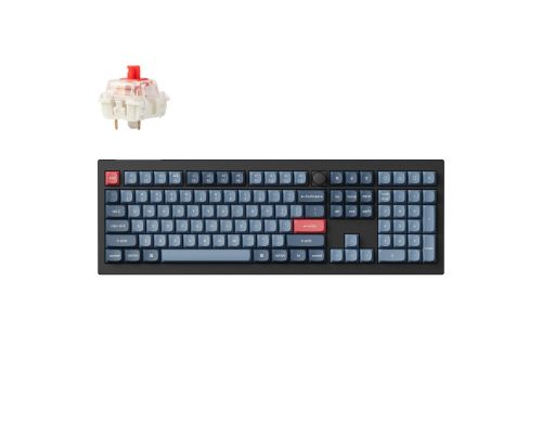 Механична клавиатура Keychron V6 MAX QMK Carbon Black - Wireless, Full-Size, image 