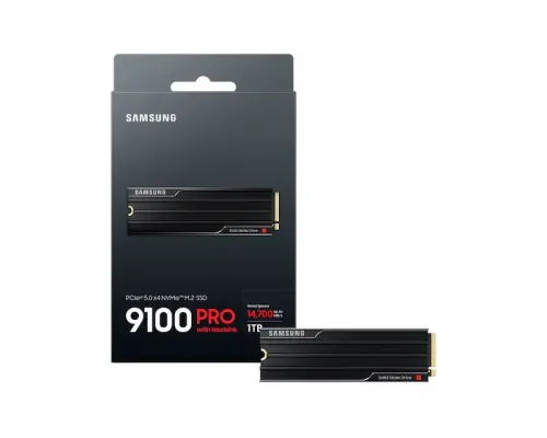 SSD SAMSUNG 9100 PRO 1TB, PCIe 5.0 NVMe M.2 Type 2280 Heatsink, image , 3 image
