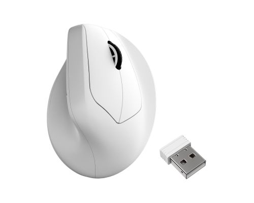 Ергономична мишка Keychron M5 Wireless 8K - White, image 