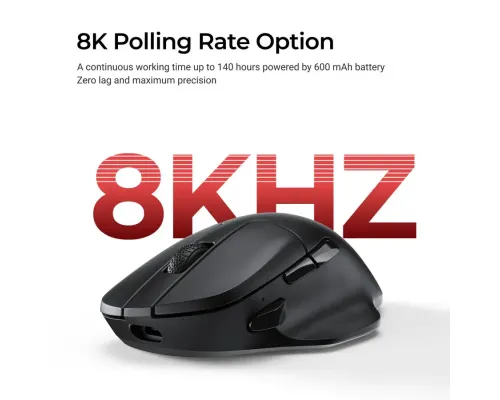 Wireless Mouse Keychron M7-A23 8000Hz - Black, image , 4 image