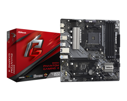 Motherboard ASRock B550M Phantom Gaming 4, AM4, image , 4 image