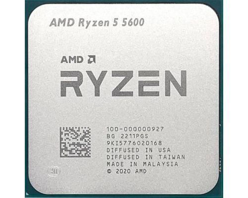 CPU AMD Ryzen 5 5600, AM4 Socket, 6 Cores, 3.5GHz, 35MB Cache, 65W, Tray, image 