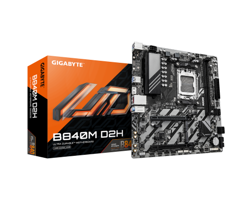Motherboard GIGABYTE B840M D2H socket AM5, image , 4 image