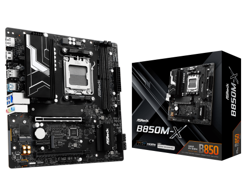 Motherboard ASRock B850M-X socket AM5, image , 3 image