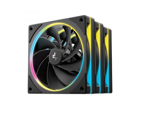 DeepCool Fan Pack 3-in-1 3x120mm - FL12R SE Black, Reverse, Addressable RGB, image 