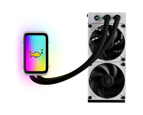 CPU AIO HYTE THICC Q60 with LCD Display, image 
