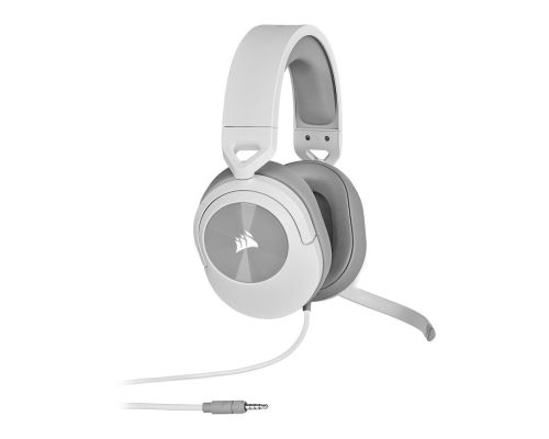 Геймърски слушалки с микрофон Corsair HS55 Stereo - White, image 
