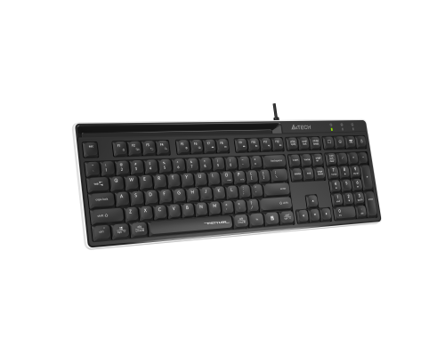 A4tech Fstyler FX72 Wired keyboard, low profile, scissor technology, Cyrillic, black, image , 2 image